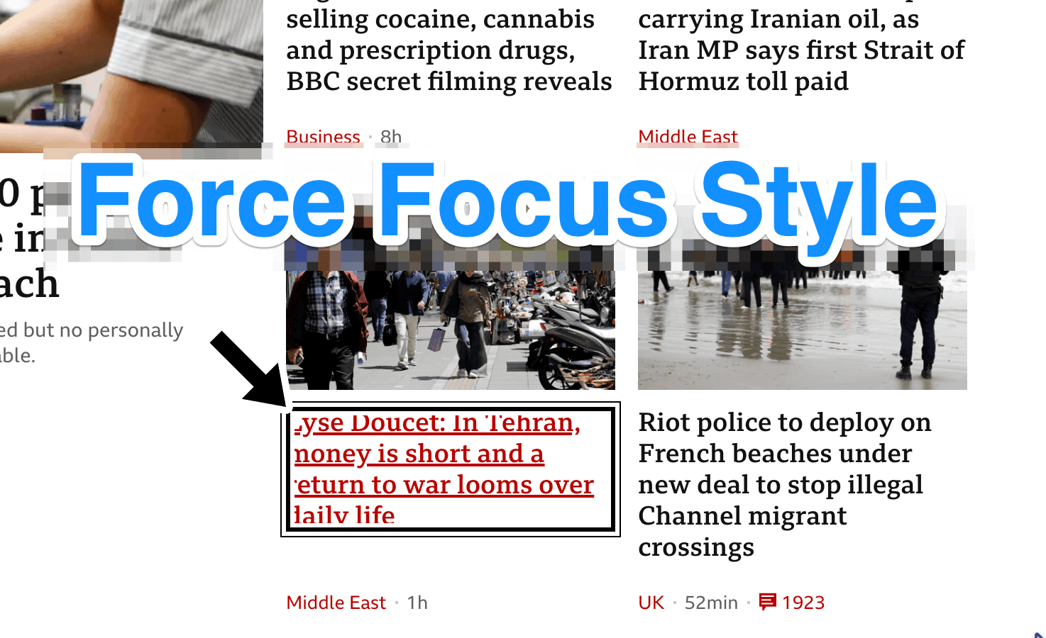 Force focus style