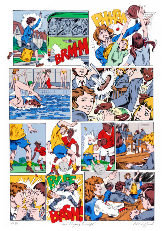 Grange Hill comic strip from opening credits